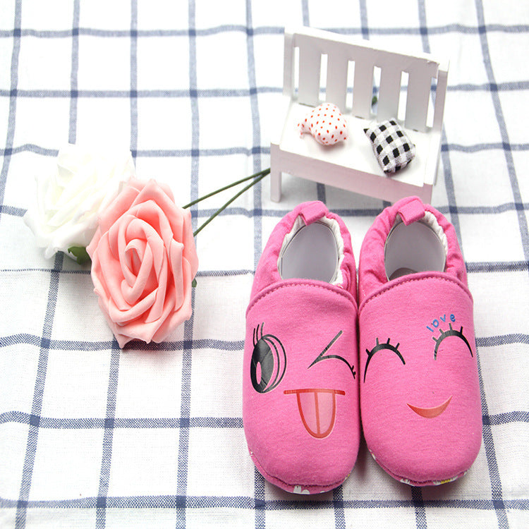 New autumn cotton shoes, baby shoes, toddler shoes, pure cotton cartoon embroidered baby shoes, baby shoes can not wear shoes