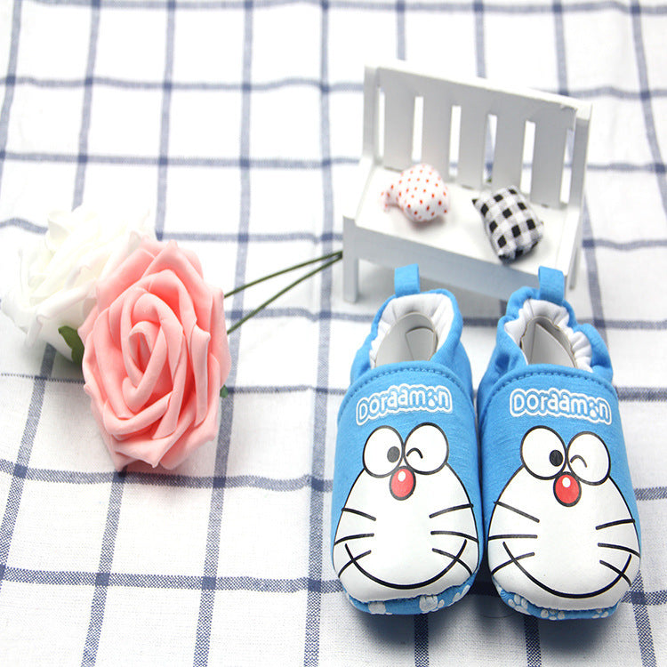 New autumn cotton shoes, baby shoes, toddler shoes, pure cotton cartoon embroidered baby shoes, baby shoes can not wear shoes