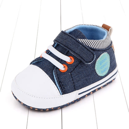 babyshoes canvas baby shoes casual baby shoes Velcro soft bottom toddler shoes 2493