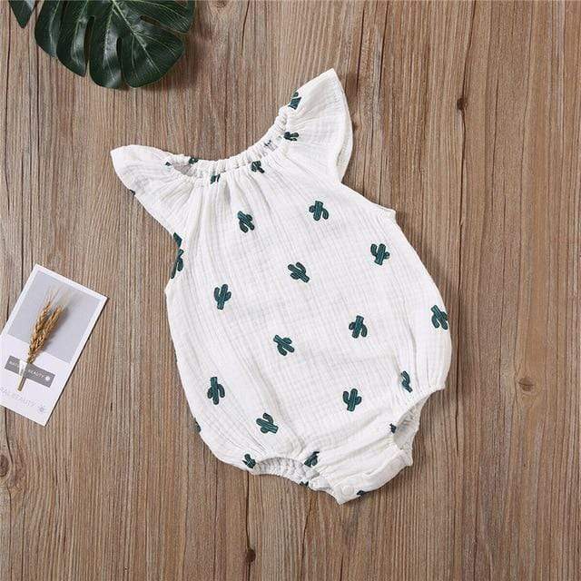 Infant Baby One-Piece Romper Sweat-Absorbent And Breathable Triangle Romper