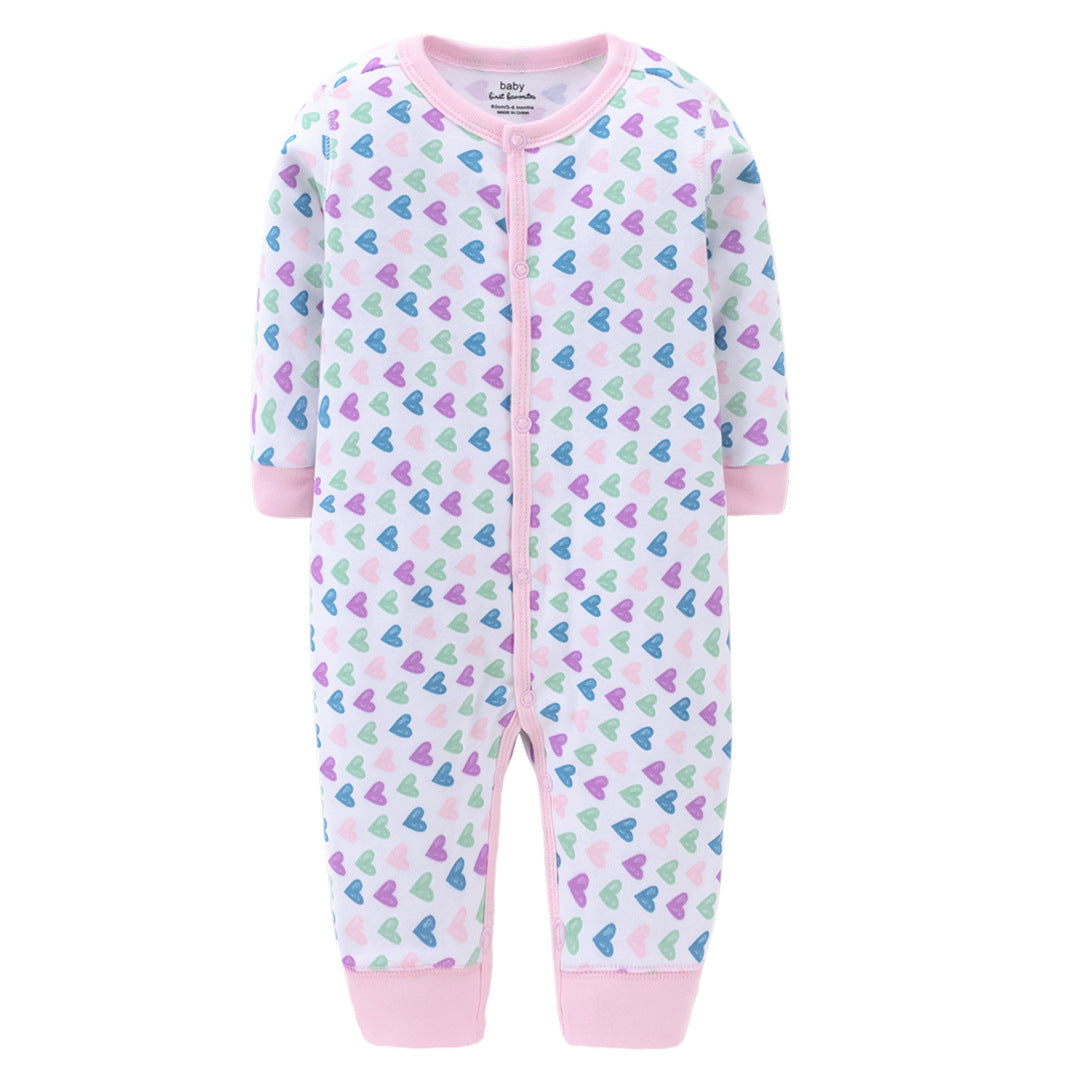 Cotton single-layer jumpsuit baby romper