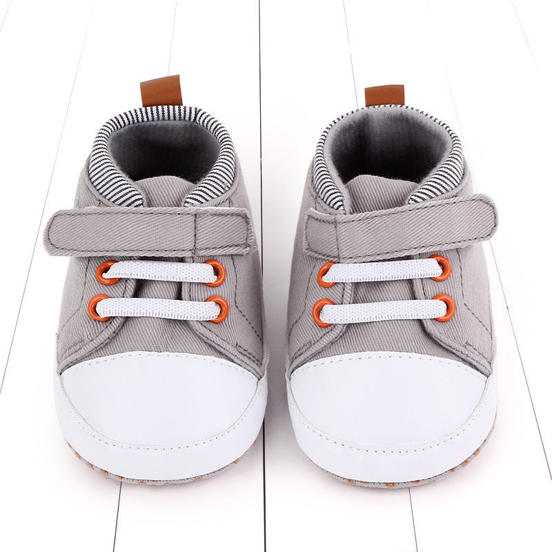 babyshoes canvas baby shoes casual baby shoes Velcro soft bottom toddler shoes 2493