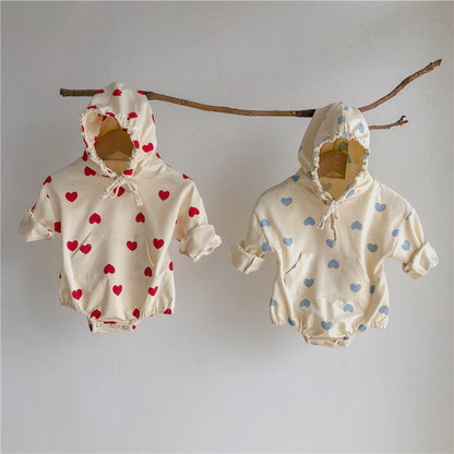 Love Bag Romper Male And Female Baby Jumpsuit