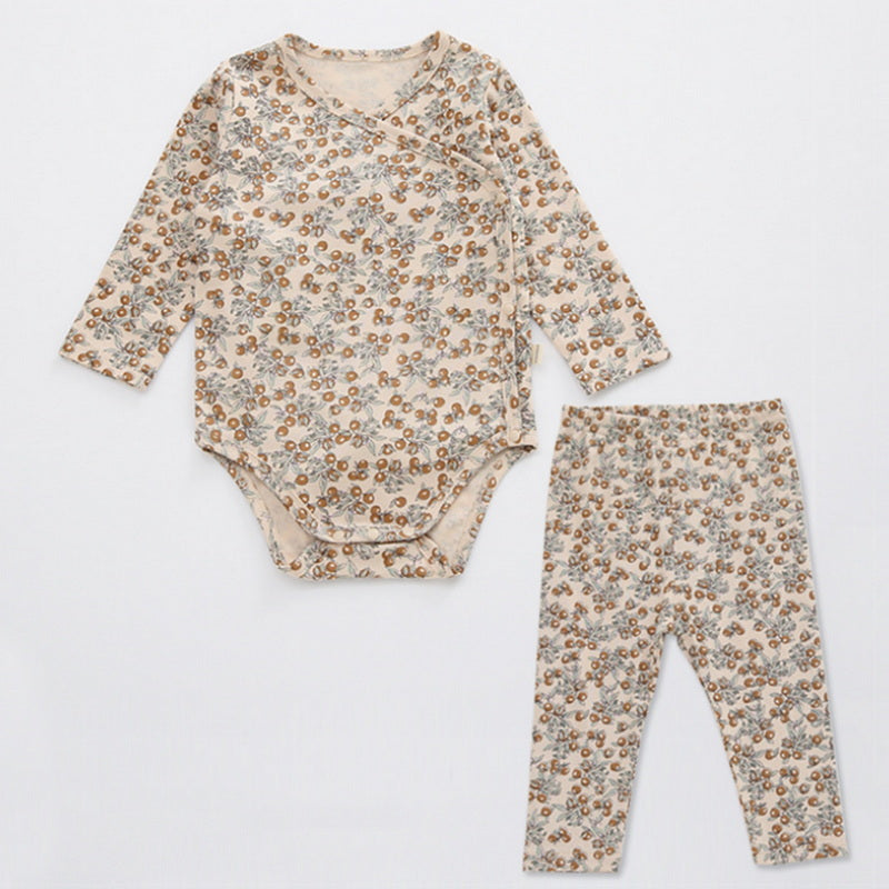 Newborn Baby Cotton Romper Climbing Two-piece Suit