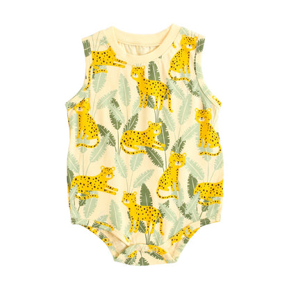 Baby Jumpsuit Cartoon Animal Pure Cotton