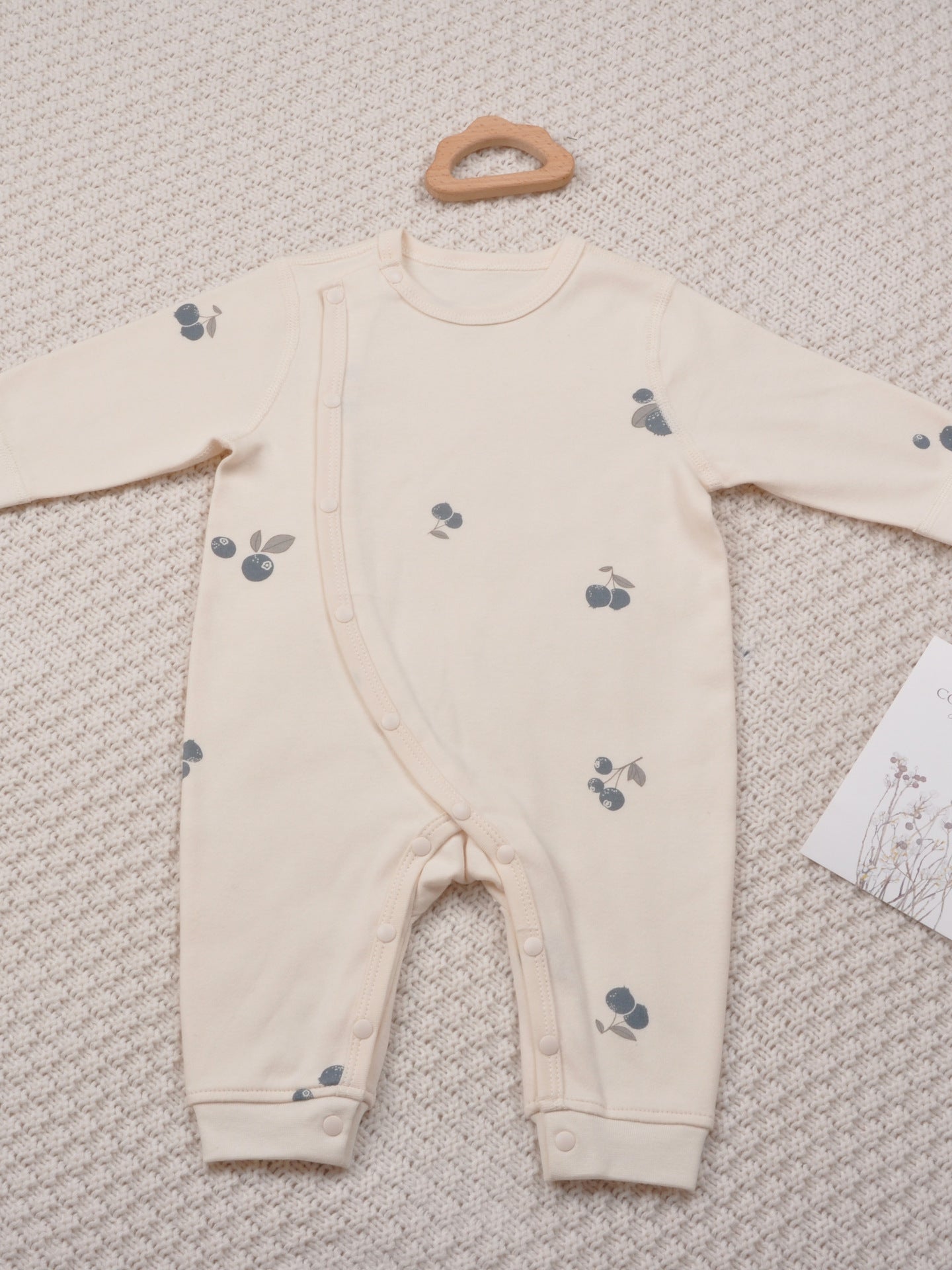 Baby Cotton Fruit Print Long Sleeve Romper Newborn Onesie Boy Girl Bodysuit Pajamas