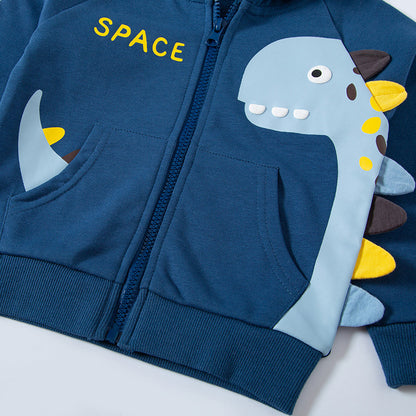 Children's Autumn Clothing Dinosaur Characteristic Coat Cardigan