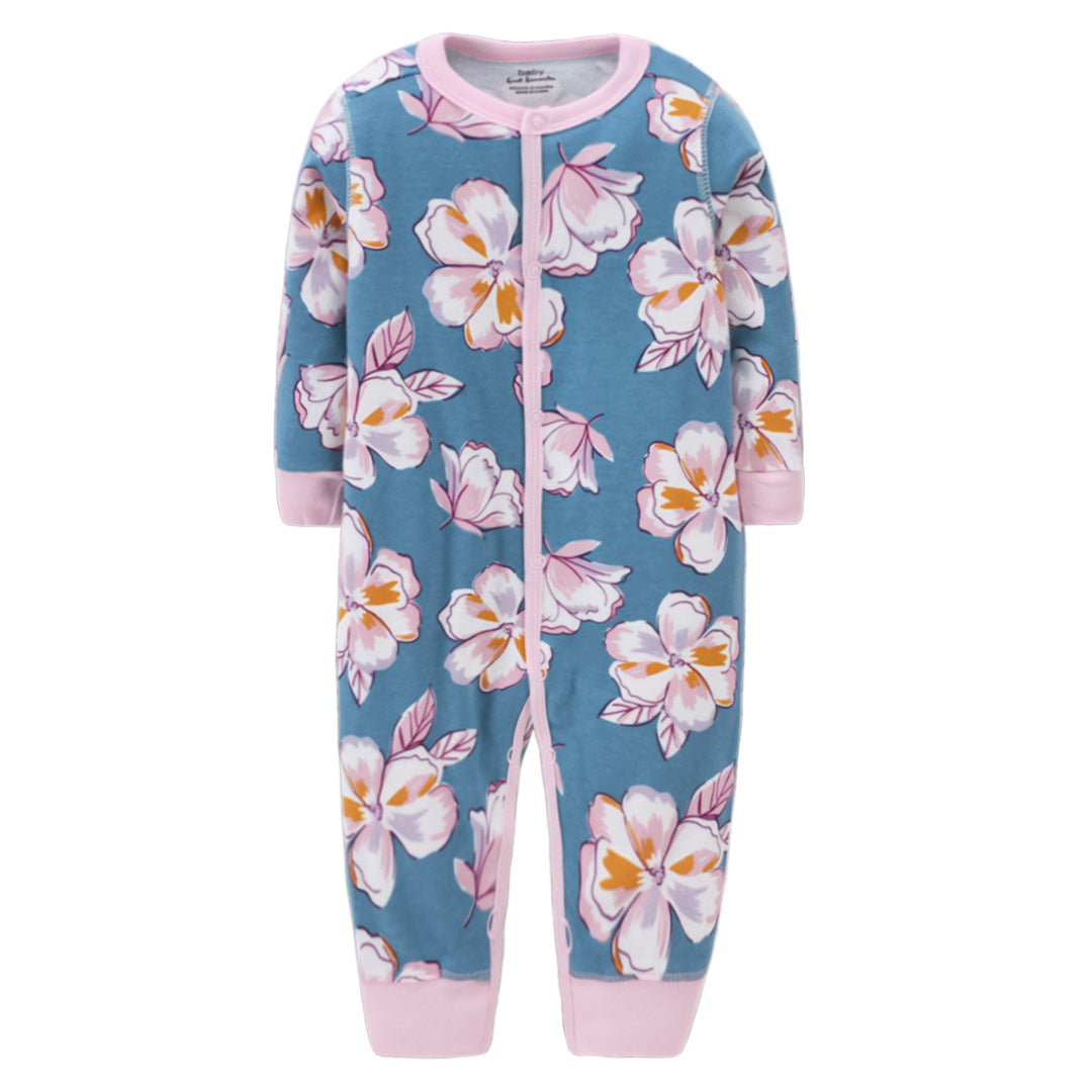 Cotton single-layer jumpsuit baby romper