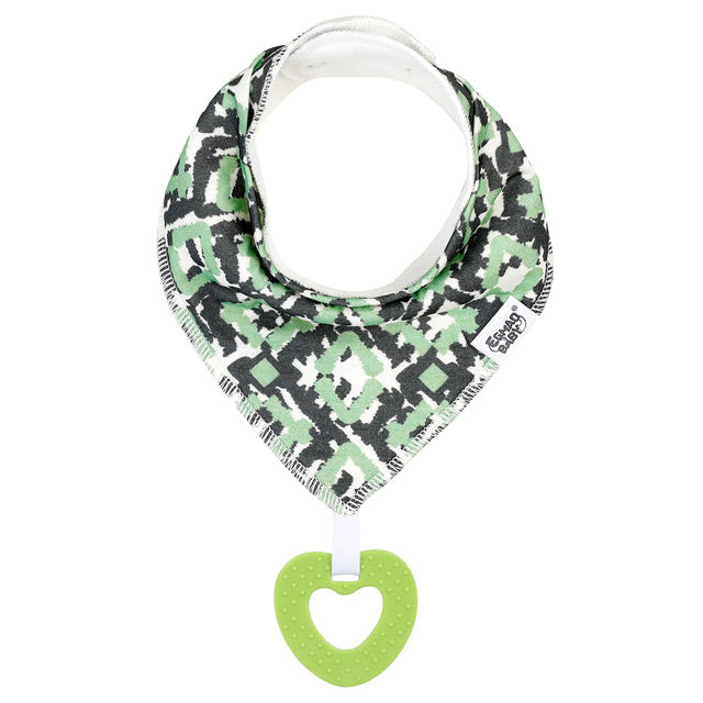 Cotton Baby Bandana Bib And Teething Toy