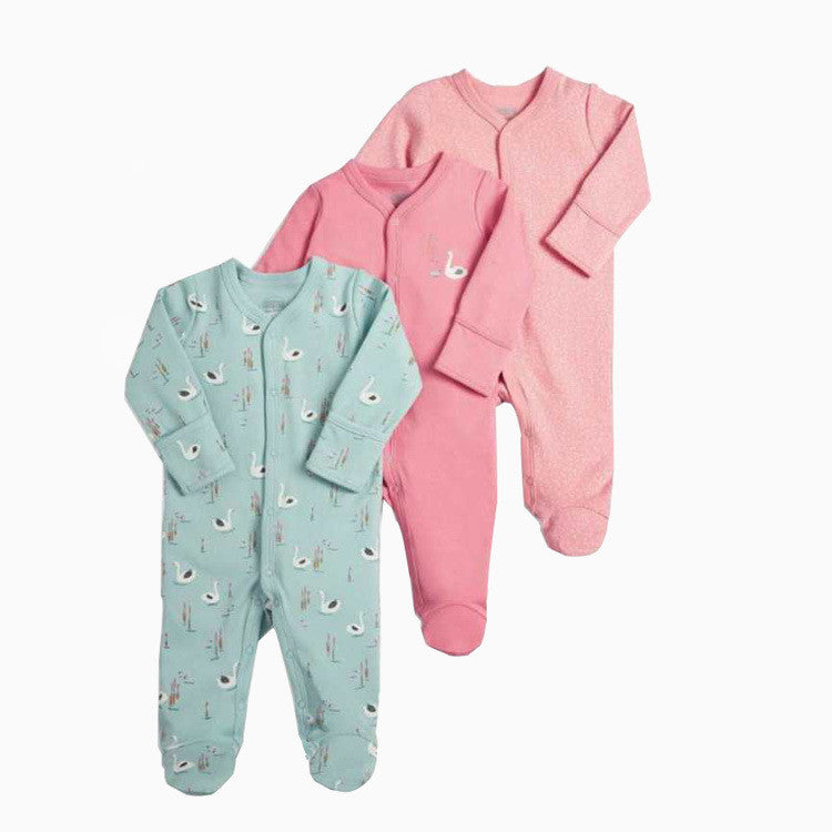 Baby Newborn Babysuit Three Piece Gift Box Cotton Babygrow Boy Girl Sleepers