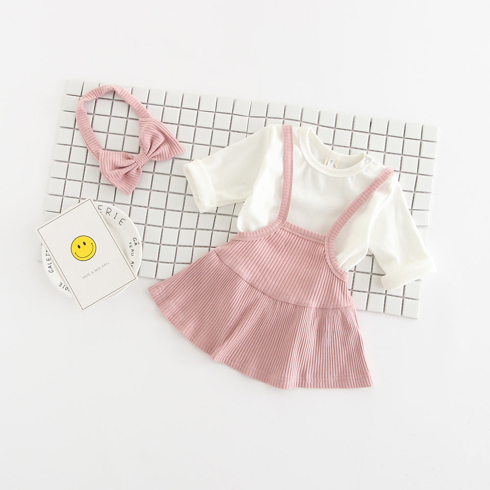 Baby Girl Romper Dress Set