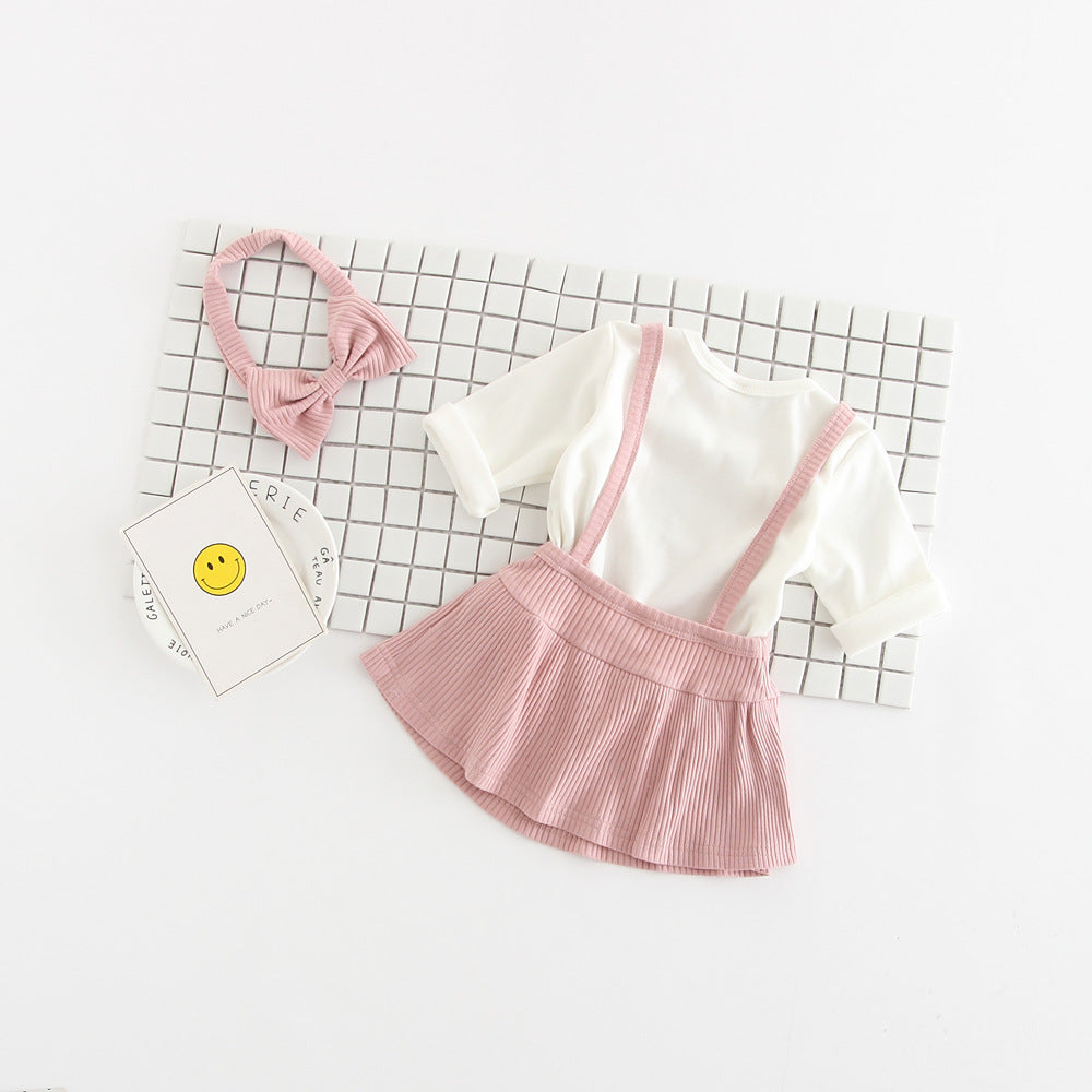 Baby Girl Romper Dress Set