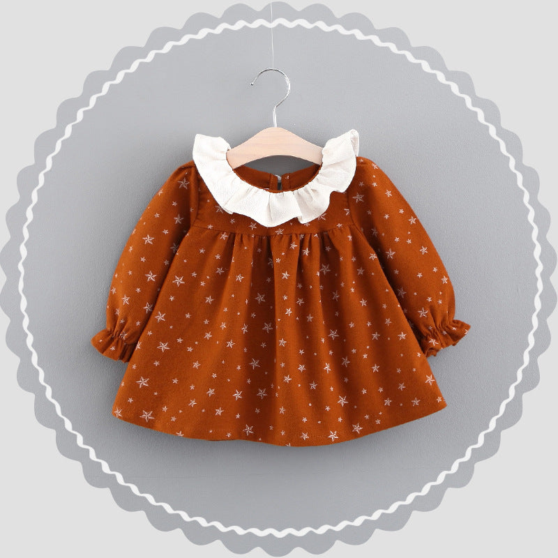 Online Shop Girl Dress, Autumn Baby Clothes, Korean Baby Princess Skirt Factory Wholesale