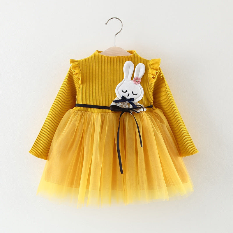 0-3Y Baby Girl Princess Dress Autumn Winter Dress Girl Skirt Gauze Children Baby Girl Dress