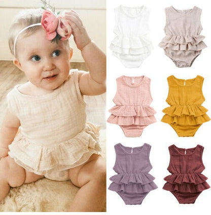 Baby Romper with Ruffles Girl Clothing