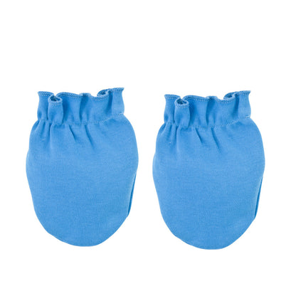 8-piece Set Baby Cotton Short Sleeve Onesies Bibs Anti Scratch Baby Mittens Hat Boy Girl Newborn Gift Box