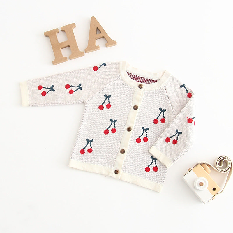 Baby Sweet Cherry Cherry Cardigan Jacket