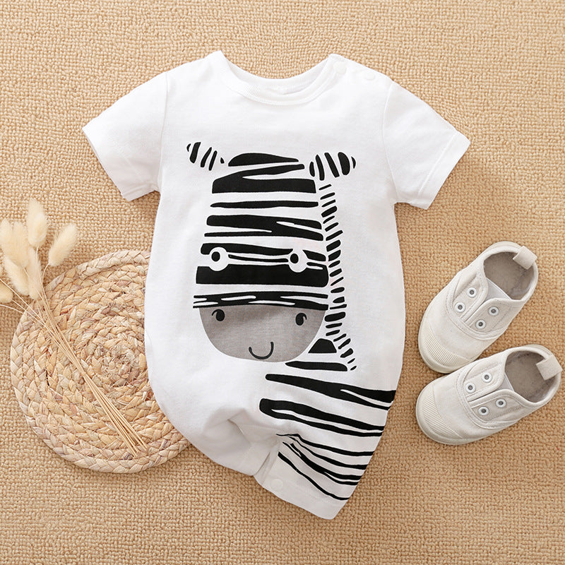 Baby Casual Onesies Short Sleeve Spring Summer Boy Girl Clothes