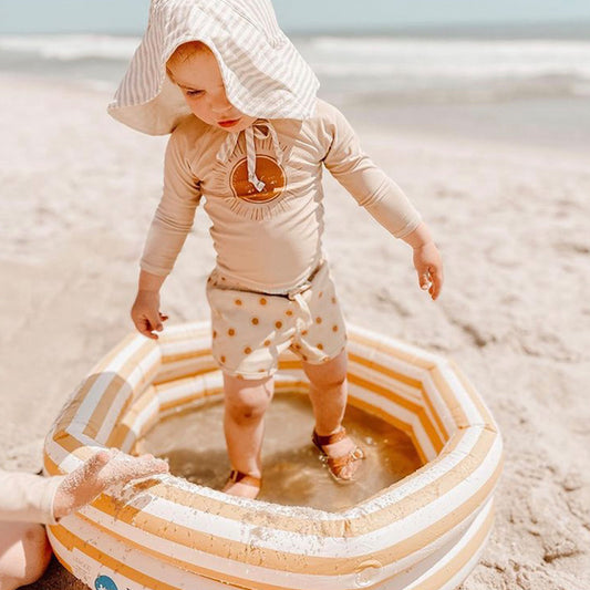 Children's Sun Protection Long-sleeved Baby Swimsuit Swim Trunks Set