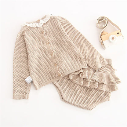 Lace baby knitwear