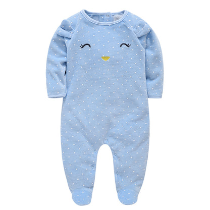 Shearing flannel long-sleeved baby clothes