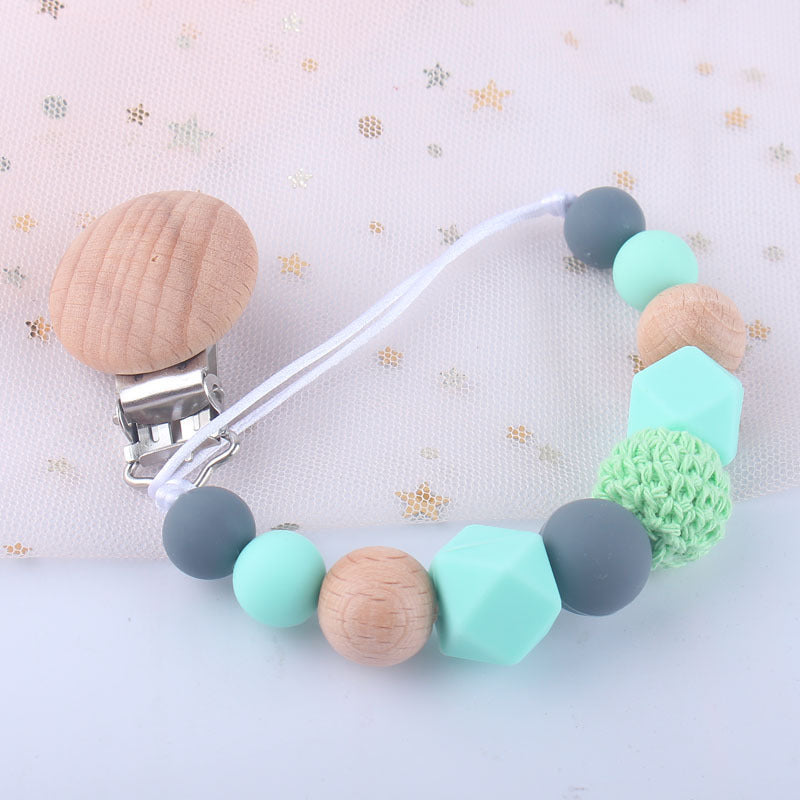 Baby silicone pacifier chain