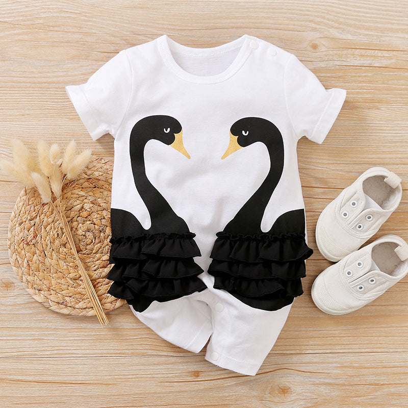 Baby Casual Onesies Short Sleeve Spring Summer Boy Girl Clothes