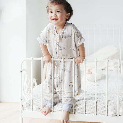 Baby thin bamboo cotton gauze sleeping bag