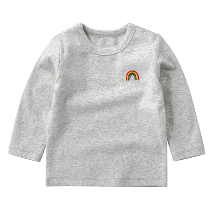 Baby Rainbow Long Sleeve T-Shirt Boy Girl Baby Clothes