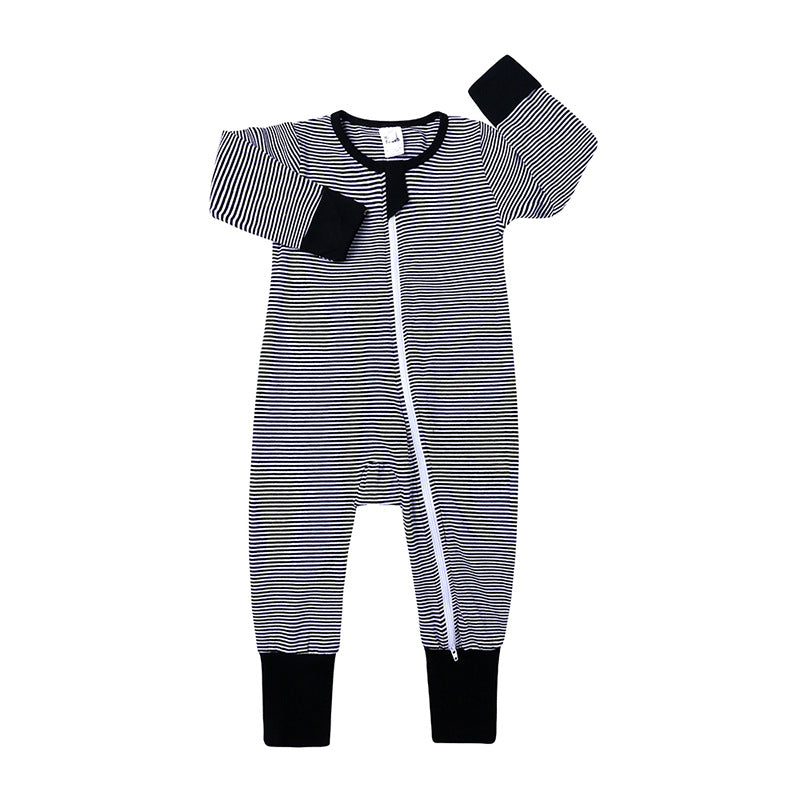 Spring and Autumn Baby Cotton Cartoon Jumpsuit