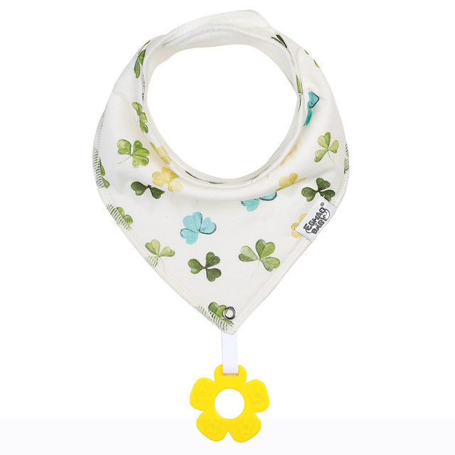 Cotton Baby Bandana Bib And Teething Toy