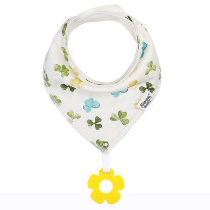 Cotton Baby Bandana Bib And Teething Toy