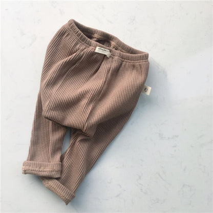 Baby Casual Cotton Pants Autumn Winter Boy Girl Trousers