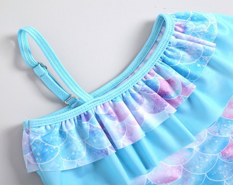 Baby Girl One-piece Swimsuit Mermaid Swimwear