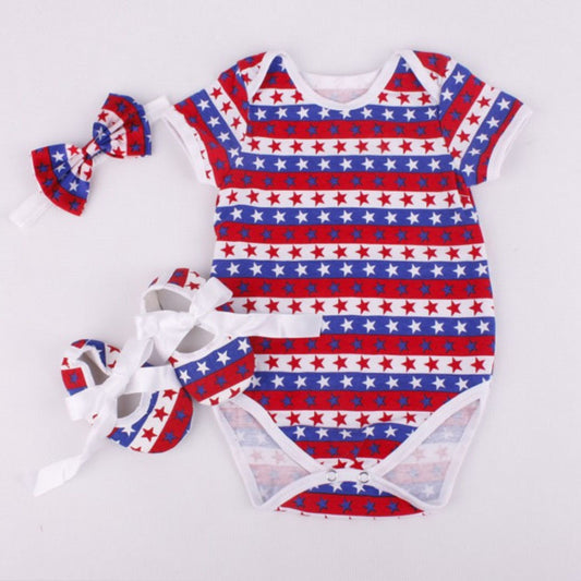 One-piece Romper Baby And Toddler Short Sleeve Triangle Climb