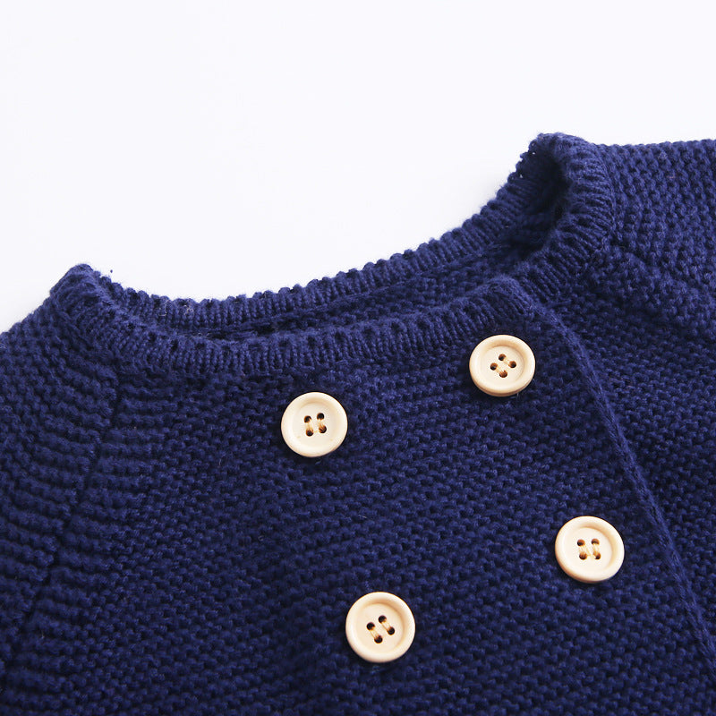 Two-piece baby knitted sweater shorts