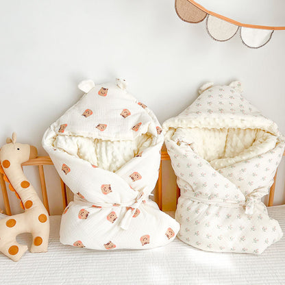 Baby Velvet Quilt Autumn Winter Thick Baby Cotton Blanket