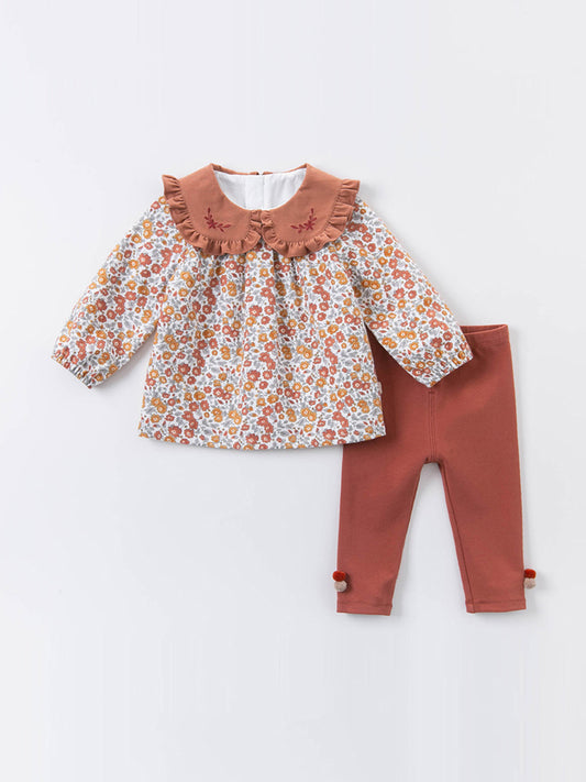 Women's Suit Autumn Two-piece Baby Western-style Cotton Clothes