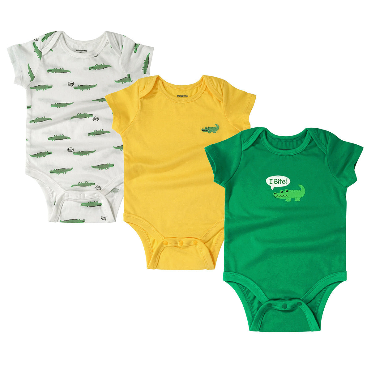 Short-sleeved Jumpsuit, Comfortable Cotton Baby Triangle Crawl