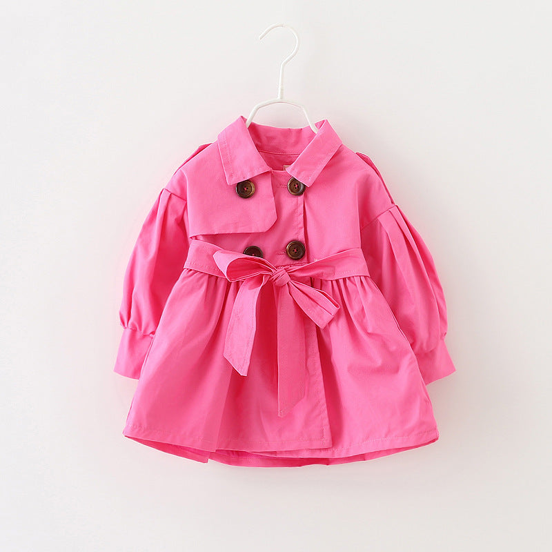 Stylish Trench Coat for Toddler Girls
