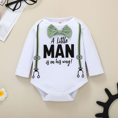 Letter Long Sleeve Fashion Baby Pants Suit