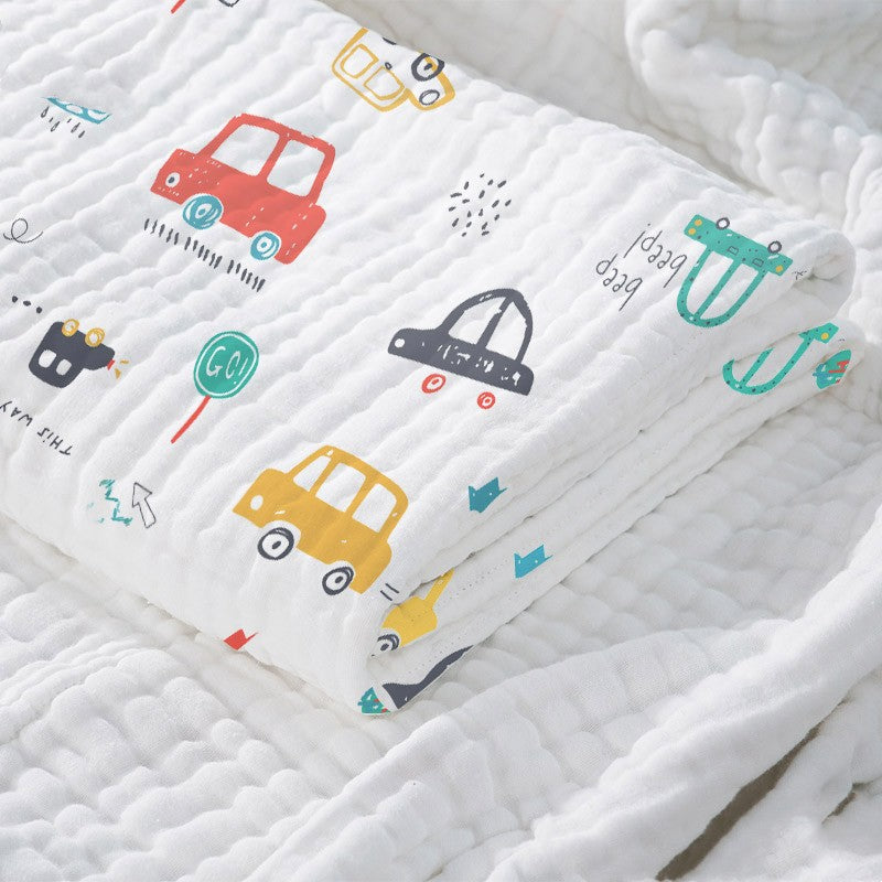 Baby Cotton Gauze Bath Towel Super Soft Absorbent Cloth Swaddling Blanket