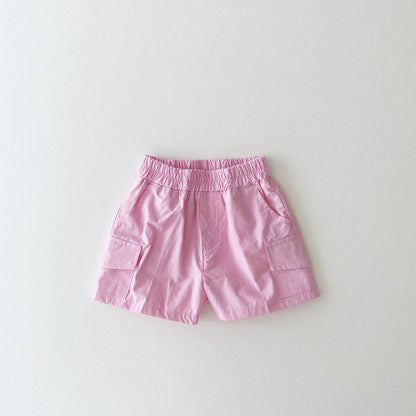 Baby Solid Color Shorts Pure Cotton