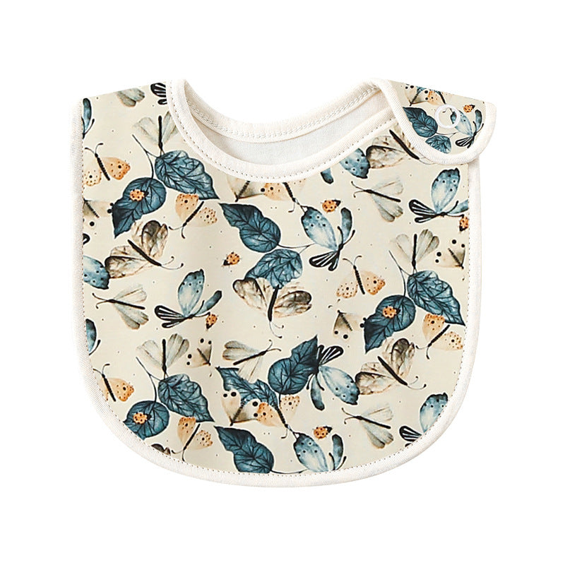 Baby Cotton Printed Bib Floral Nature