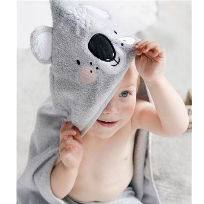 Baby Bath Towel Hooded Bathrobe Unicorn Animal Theme