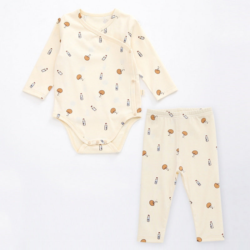 Newborn Baby Cotton Romper Climbing Two-piece Suit