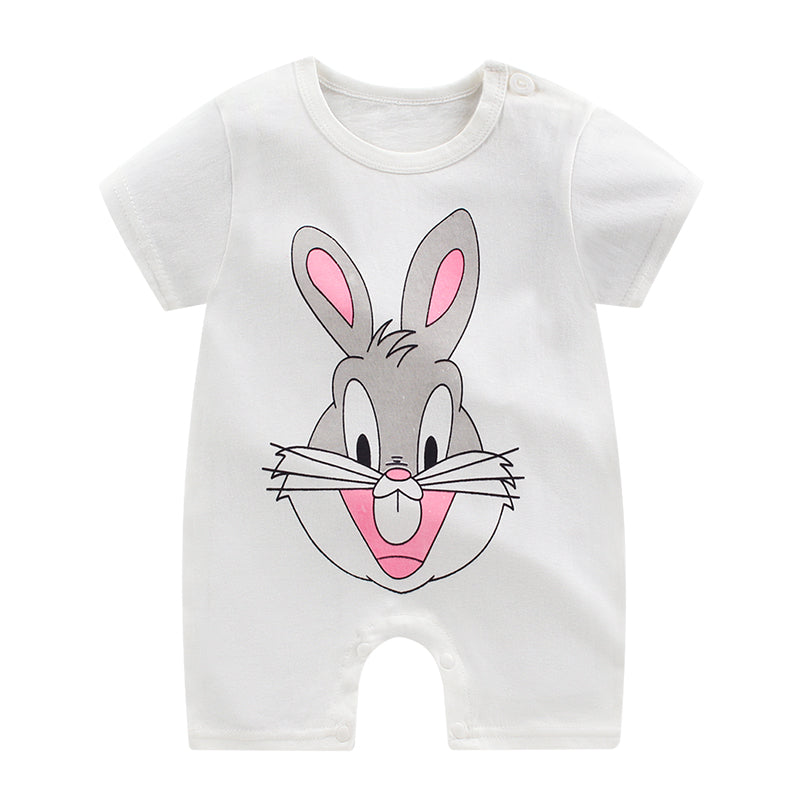 Baby Cotton Romper Short Sleeve Spring Summer Bodysuit Boy Girl Pajamas