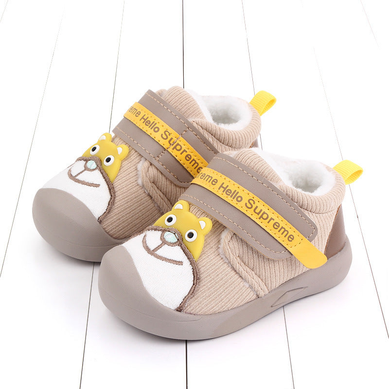 Plush baby indoor shoes