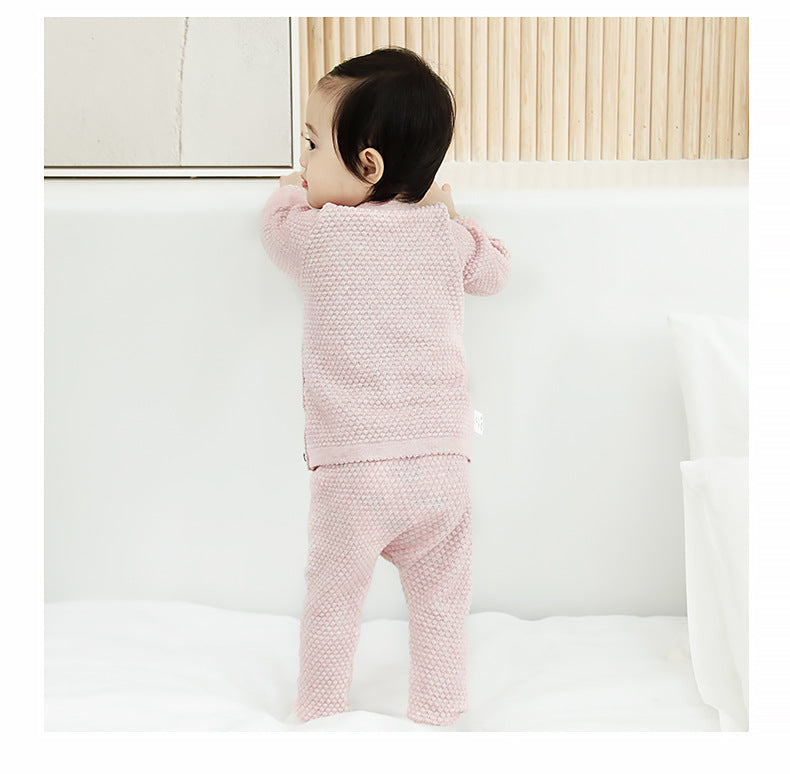 Children's Korean Baby Cotton Sweater Suit