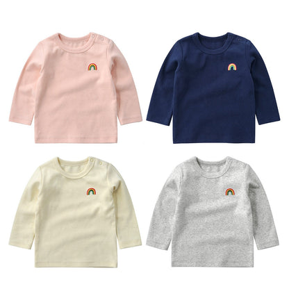 Baby Rainbow Long Sleeve T-Shirt Boy Girl Baby Clothes